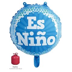 Globo Foil 45cm Es Niño Azul