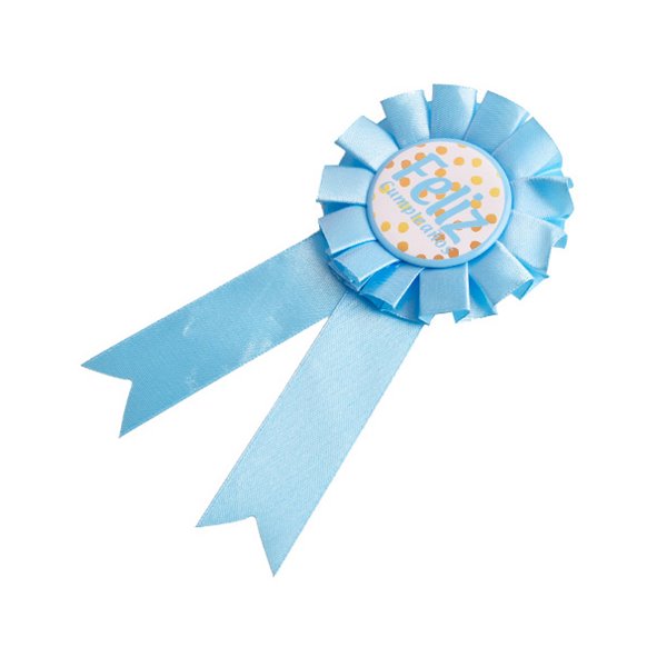 Medalla escarapela Azul Feliz Cumpleaños
