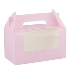 Caja para Cupcakes rosa pastel