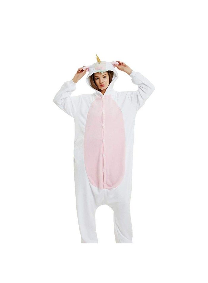 pijama animales unicornio blanco rosa - Idealfiestas.com